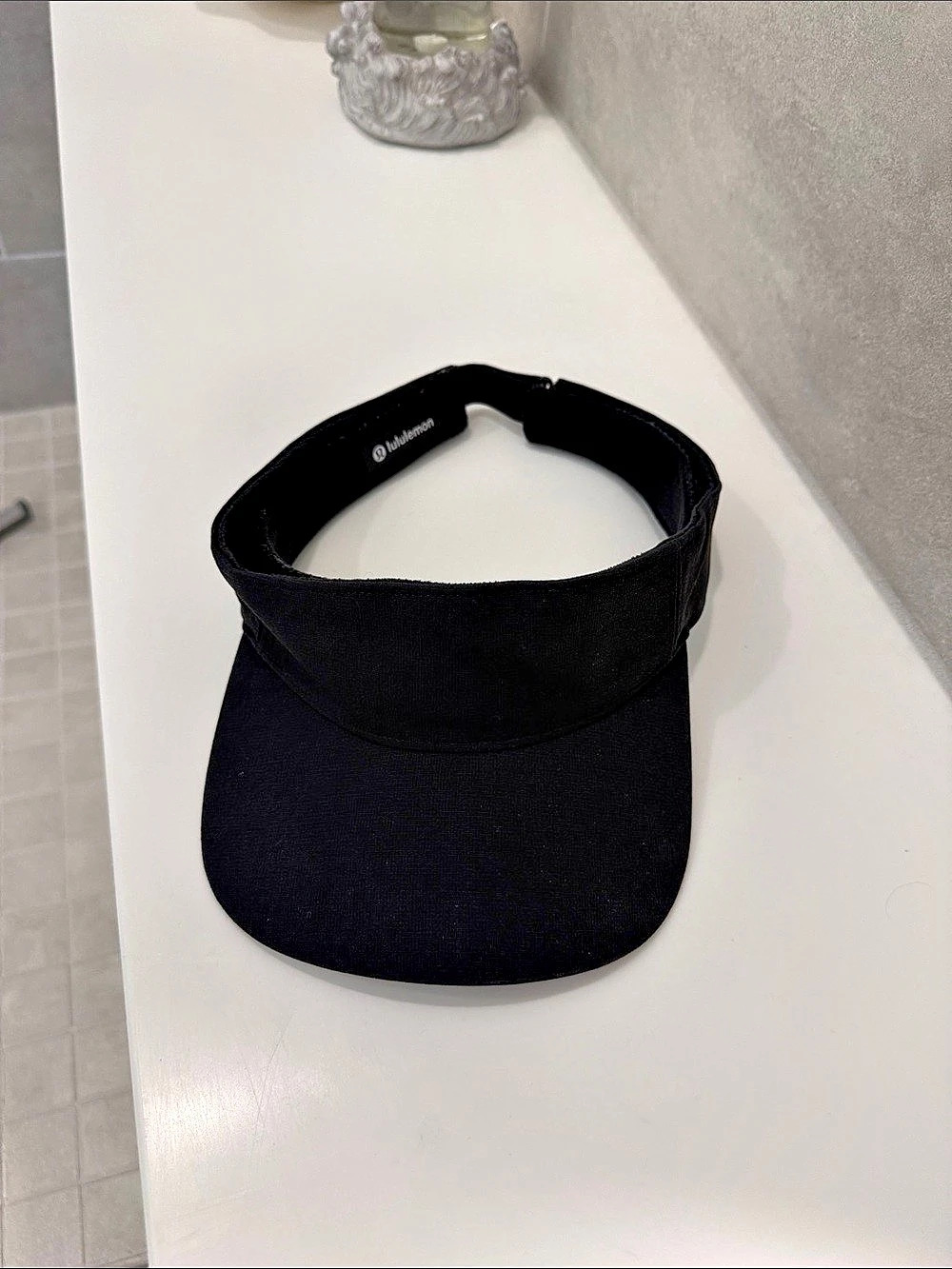 lululemon Fast Paced Wide Band Running Visor Black